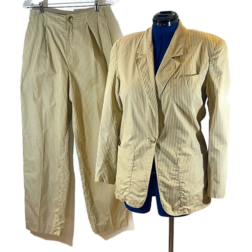 Dana Buchman Pinstripe Pants Suit